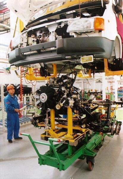 Ford Transit being built in China during JOB1 